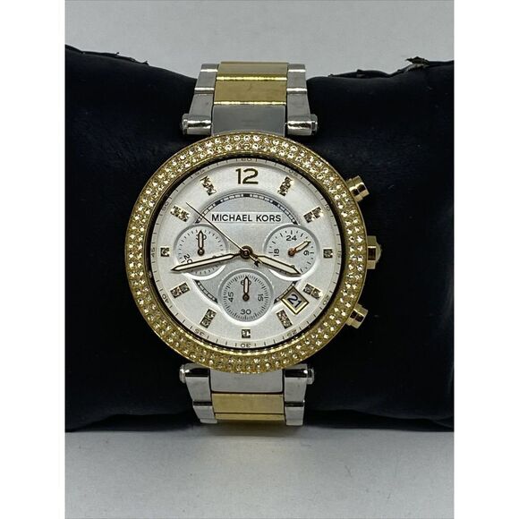 Michael Kors Parker MK-5626 Women Stainless Steel Analog Silver Dial Watch WFH90 - Picture 1 of 12